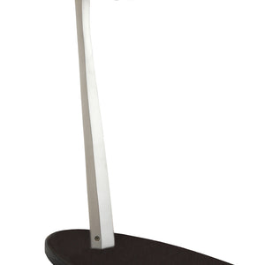 17.75" X 13.75" X 23.75" Blacksilver Particle Board Tempered Glass Accent Table