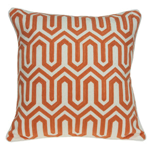 Funda de almohada multicolor de transición de 20" x 7" x 20" con inserto de poliéster