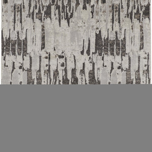 2' X 3' Ivory Brown And Gray Abstract Power Loom Stain Resistant Area Rug