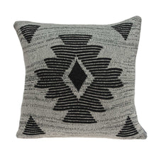 Square Southwest Gray Accent Pillow Cover