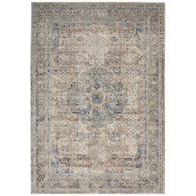 4' X 6' Beige And Grey Oriental Non Skid Area Rug