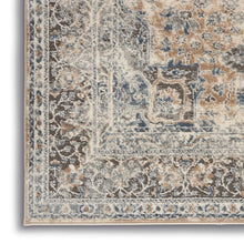 4' X 6' Beige And Grey Oriental Non Skid Area Rug