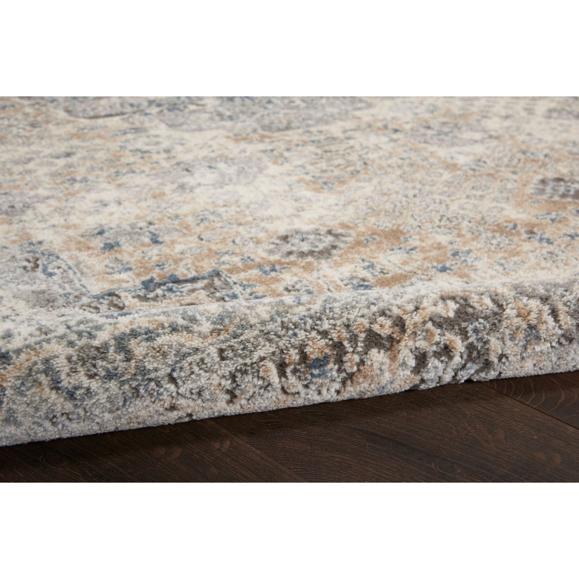 4' X 6' Beige And Grey Oriental Non Skid Area Rug