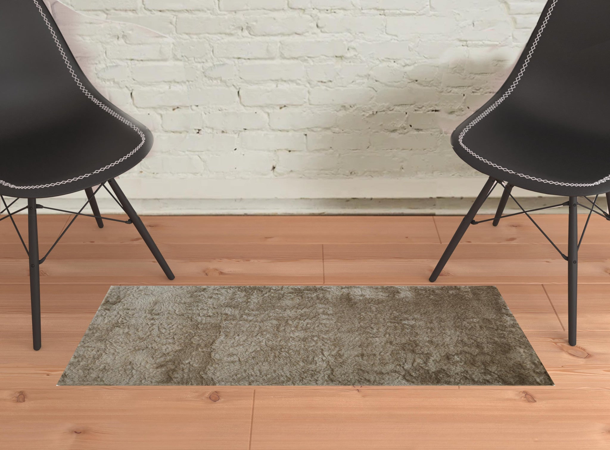 Pink Shag Tufted Handmade Area Rug - 2' x 3'