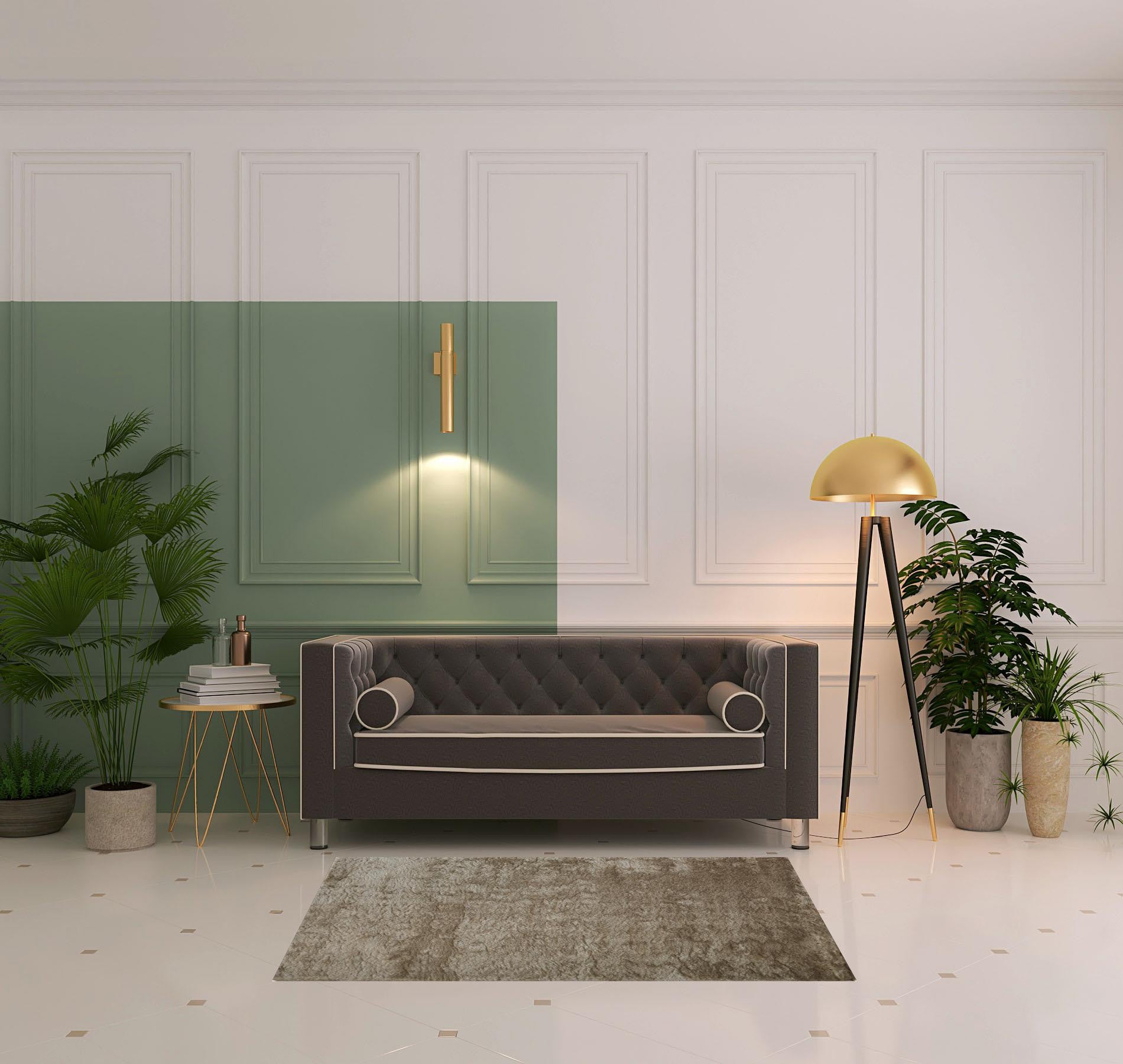 Pink Shag Tufted Handmade Area Rug - 2' x 3'