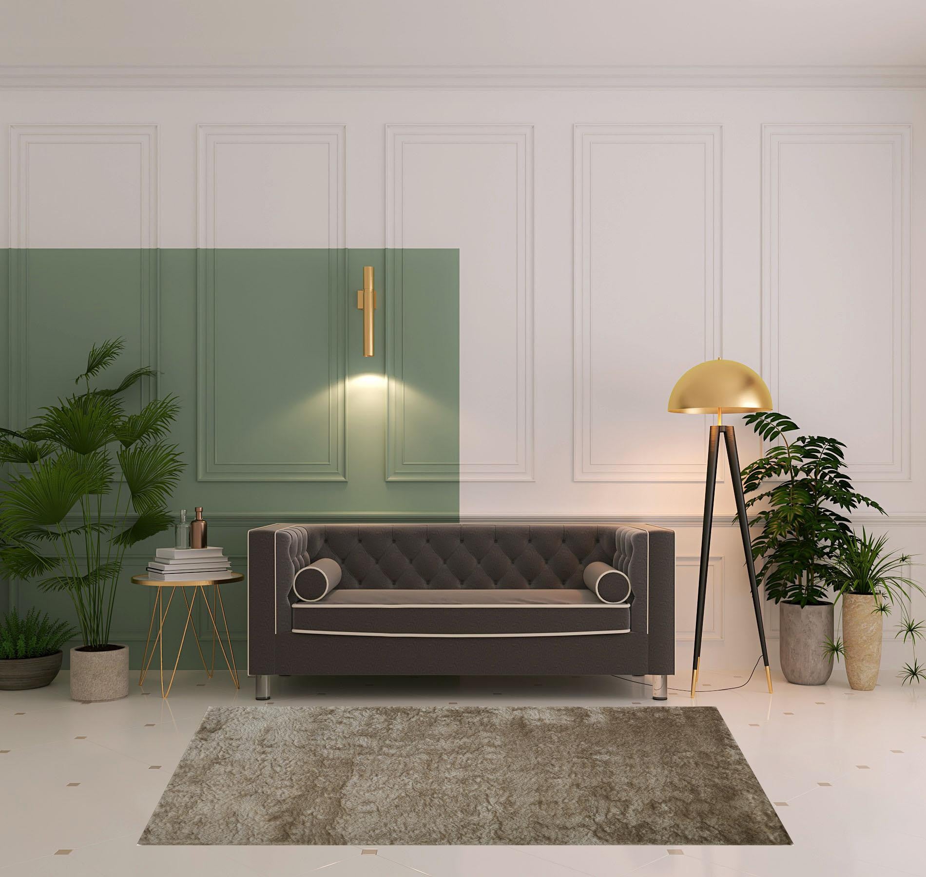 Pink Shag Tufted Handmade Area Rug - 2' x 3'