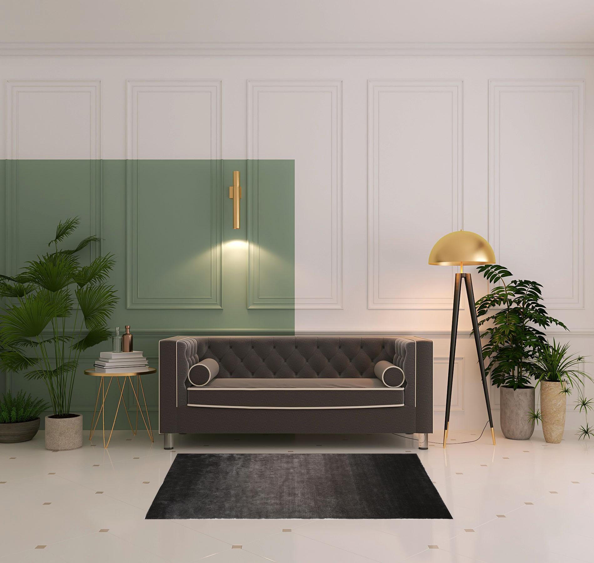 Pink Shag Tufted Handmade Area Rug - 2' x 3'