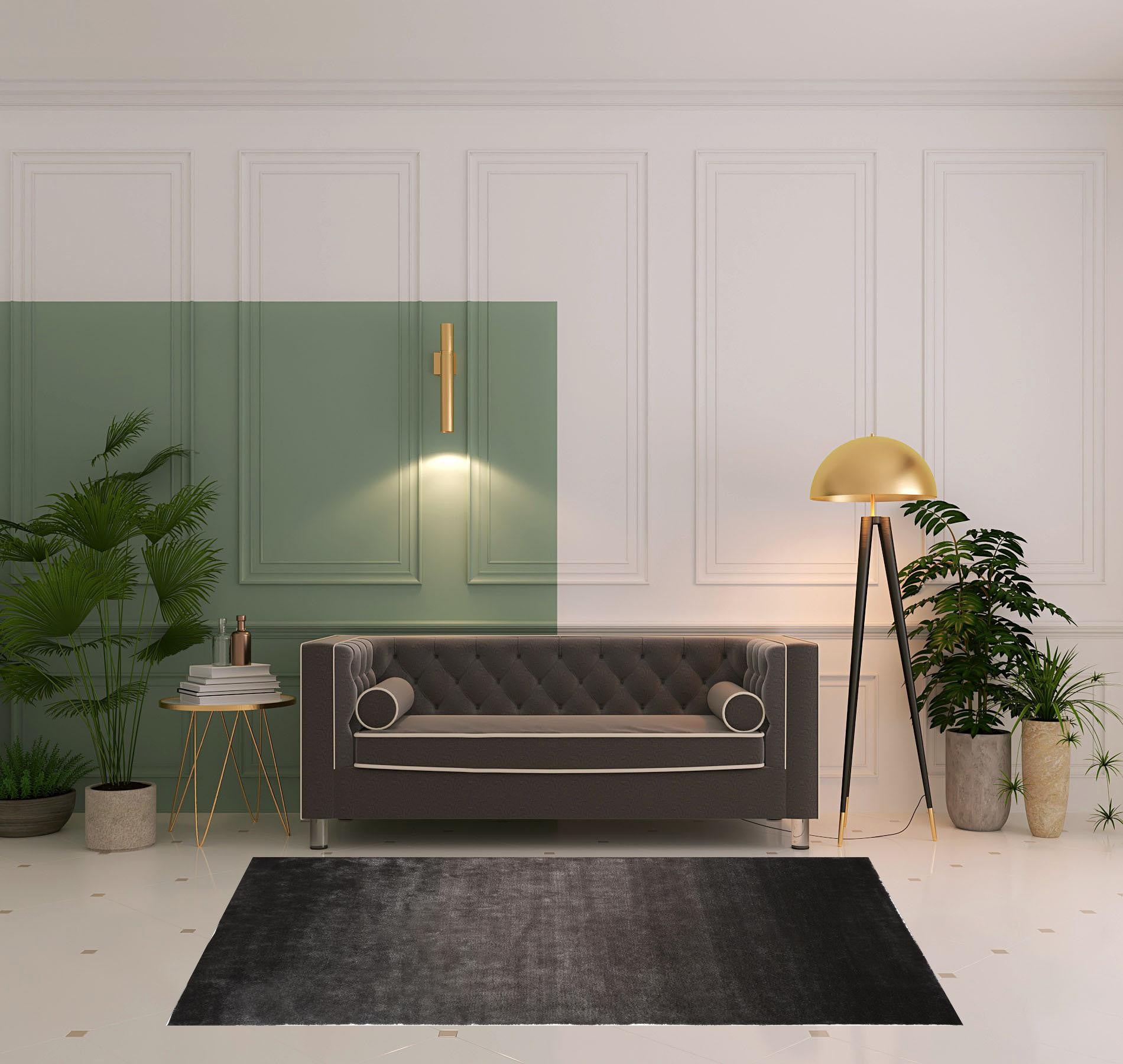 Pink Shag Tufted Handmade Area Rug - 2' x 3'