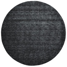 4' X 6' Black Wool Hand Woven Stain Resistant Area Rug