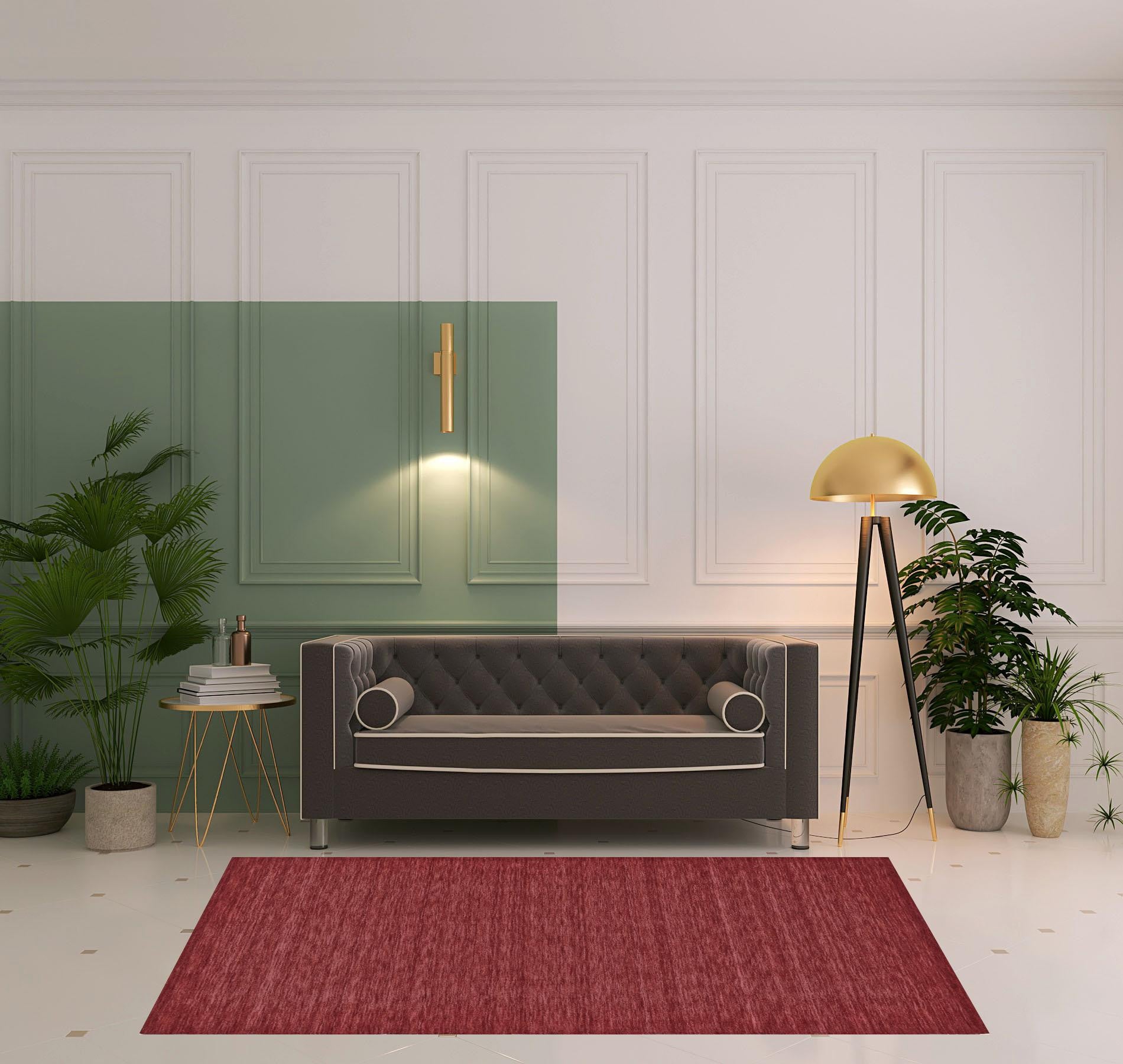 4' X 6' Black Wool Hand Woven Stain Resistant Area Rug