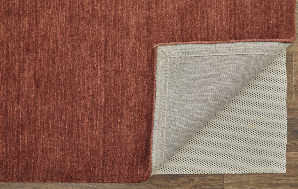 4' X 6' Black Wool Hand Woven Stain Resistant Area Rug