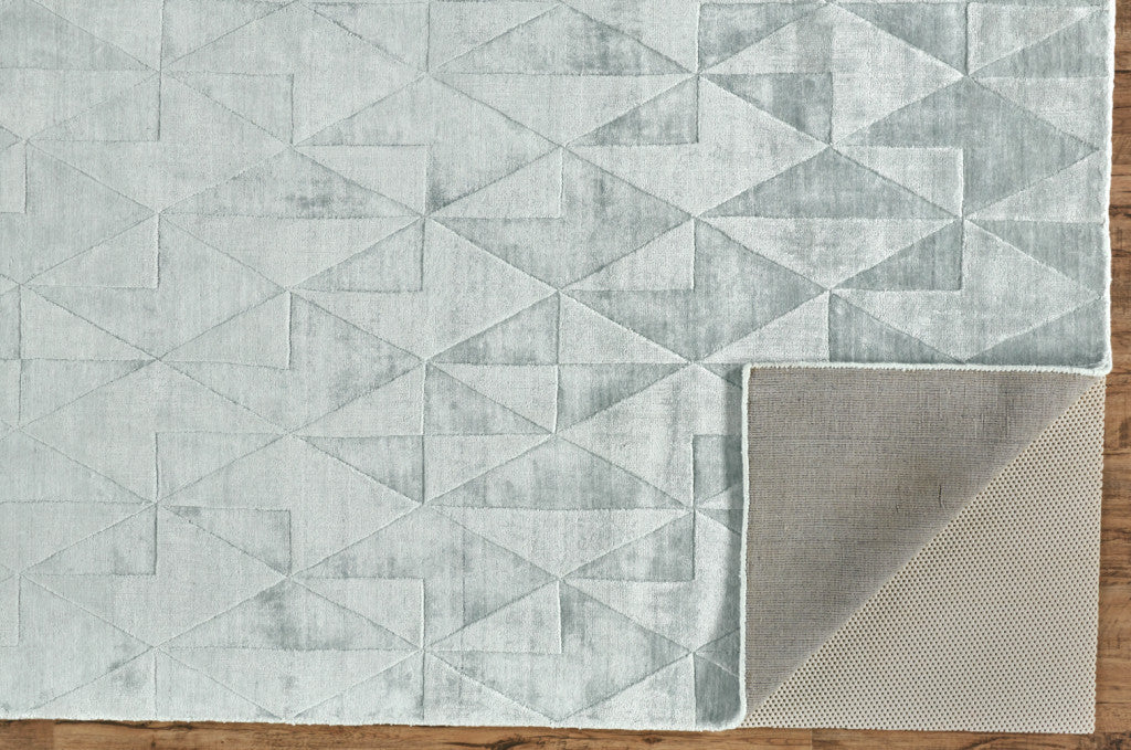 4' X 6' Taupe Geometric Hand Woven Area Rug