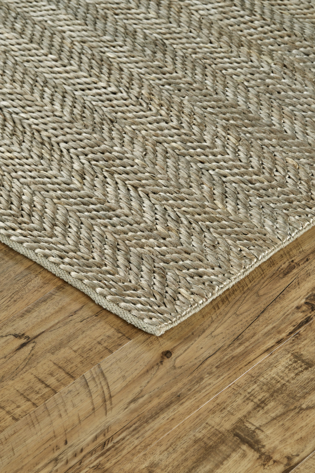 4' X 6' Tan And Gray Hand Woven Area Rug