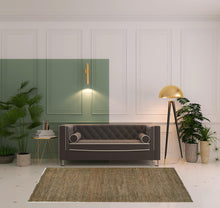 4' X 6' Tan And Gray Hand Woven Area Rug