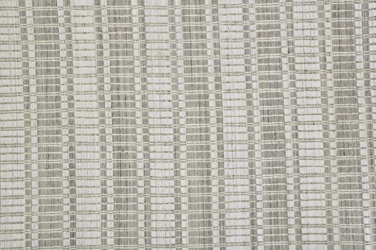 4' X 6' Blue Gray And Ivory Striped Hand Woven Area Rug