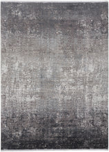 3' X 5' Taupe Ivory And Gold Abstract Power Loom Distressed Area Rug With Fringe
