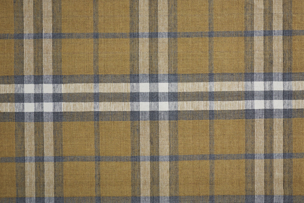 Blue Green And Black Abstract Hand Woven Stain Resistant Area Rug - 4' x 6'