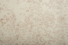 Blue And Silver Wool Floral Tufted Handmade Distressed Area Rug - 5' x 8'