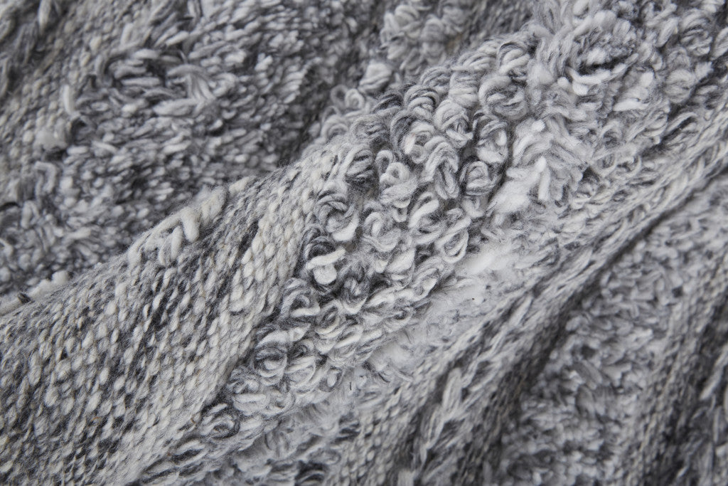 4' X 6' Ivory And Taupe Striped Hand Woven Stain Resistant Area Rug