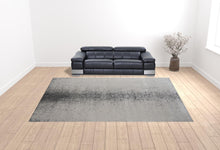 4' X 6' Ivory And Blue Abstract Power Loom Area Rug