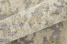 4' X 6' Blue Gray And Ivory Floral Power Loom Distressed Area Rug