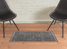 4' X 6' Blue And Gray Wool Floral Tufted Handmade Stain Resistant Area Rug