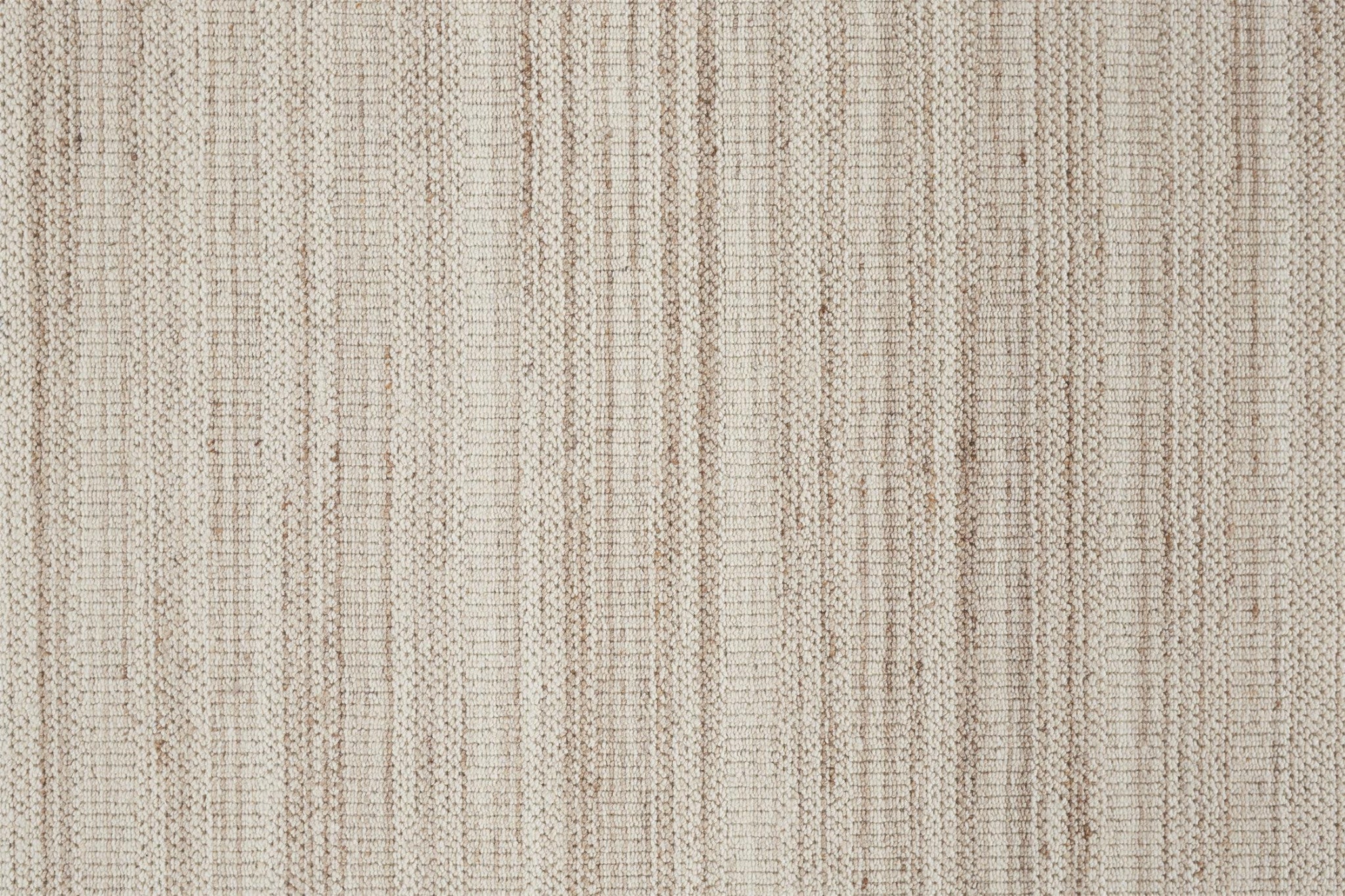 4' X 6' Ivory Wool Hand Woven Stain Resistant Area Rug