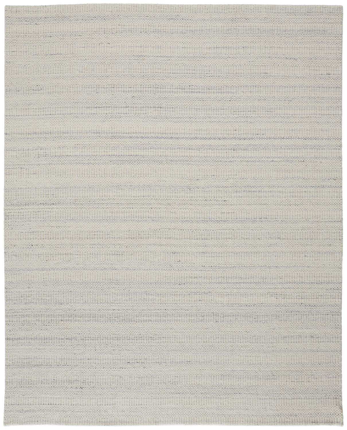 4' X 6' Ivory Wool Hand Woven Stain Resistant Area Rug