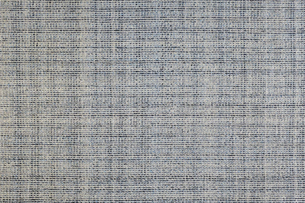 Gray Ivory And Blue Hand Woven Area Rug - 5' x 8'