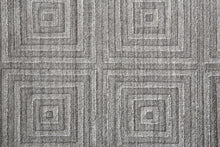 4' X 6' Gray And Silver Striped Hand Woven Area Rug