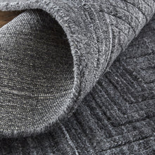 4' X 6' Gray And Silver Striped Hand Woven Area Rug