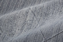 4' X 6' Ivory And Silver Striped Hand Woven Area Rug