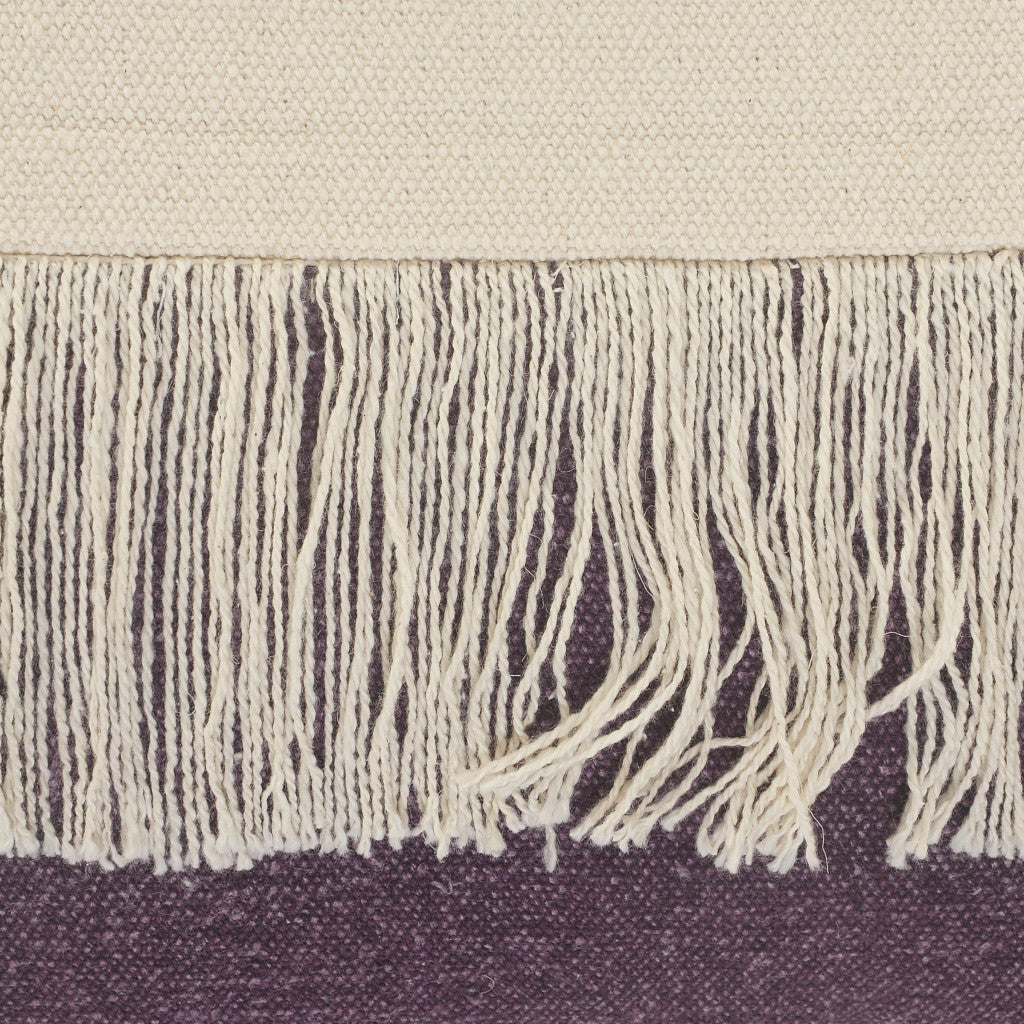 Set Of Two 20" X 20" Blue Zippered 100% Cotton Throw Pillow