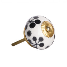 White Black and Yellow Knobs 12 Pack 1.5