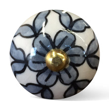 White Blue and Black Knobs 12 Pack 1.5