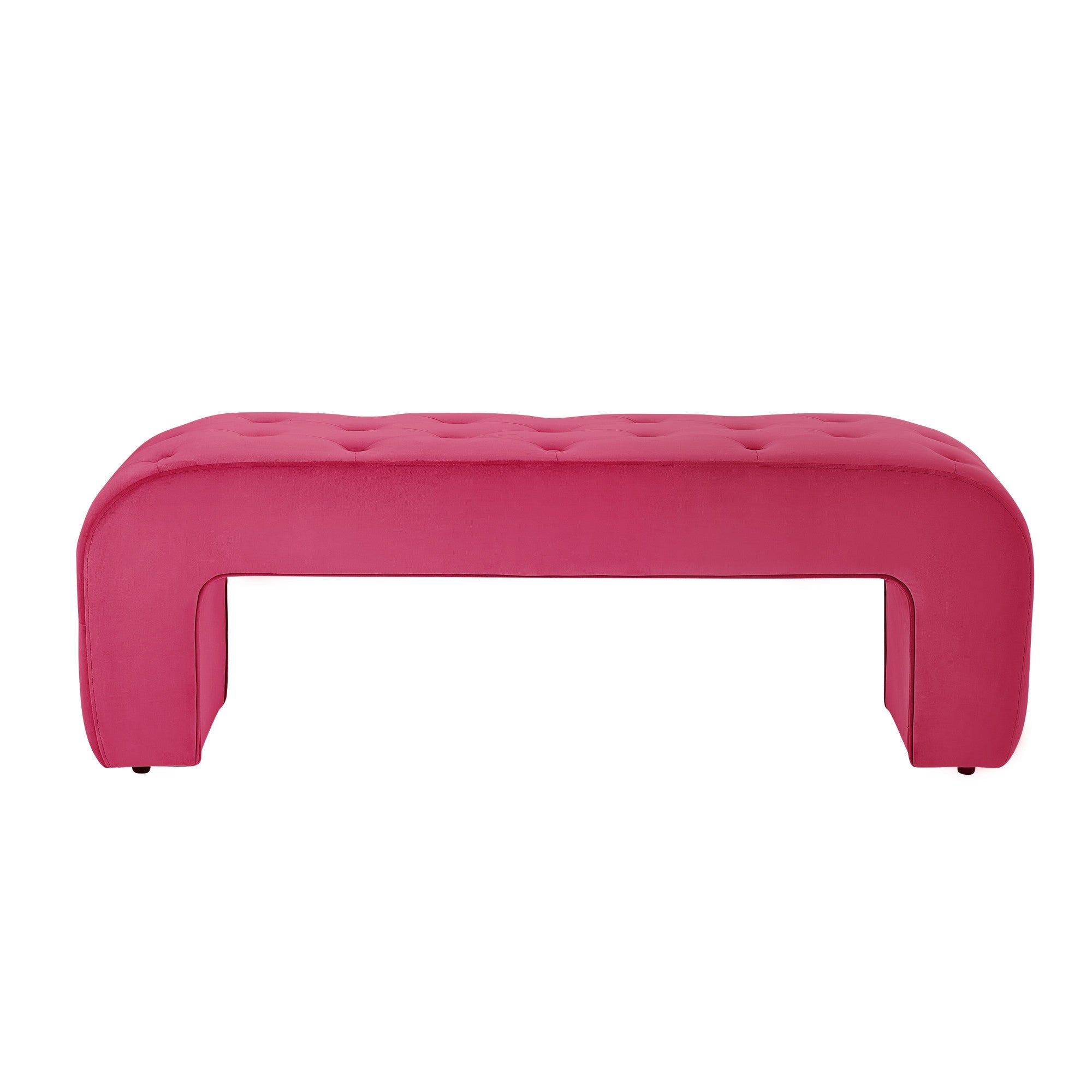 16" Fuchsia Upholstered Upholstery Bedroom Bench
