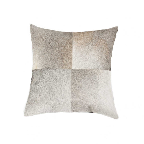 Gray Quattro Pillow 18" x 18" x 5"