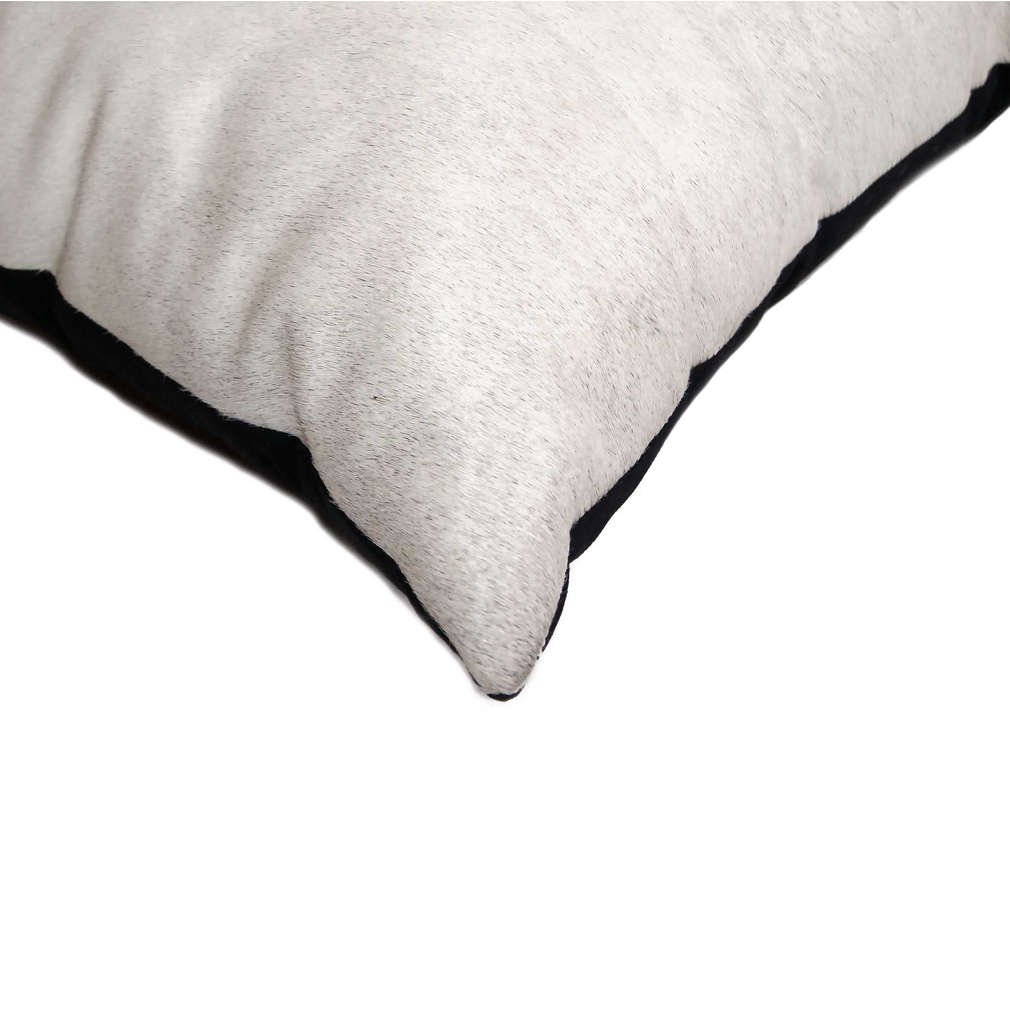 Off White Cowhide Pillow 18" x 18" x 5"