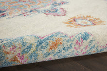 Gray Distressed Medallion Runner Rug 2’ x 6’