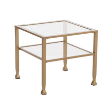 Gold Glass And Metal Square Coffee Table 21