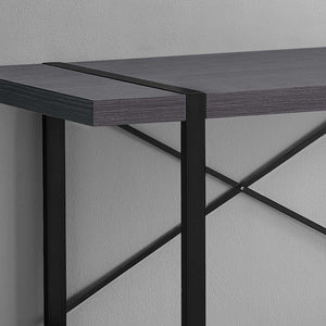 Grey Black Metal Computer Desk 23.75" x 49" x 30"