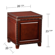 Brown Wood And Solid Wood Square End Table 24