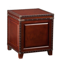 Brown Wood And Solid Wood Square End Table 24