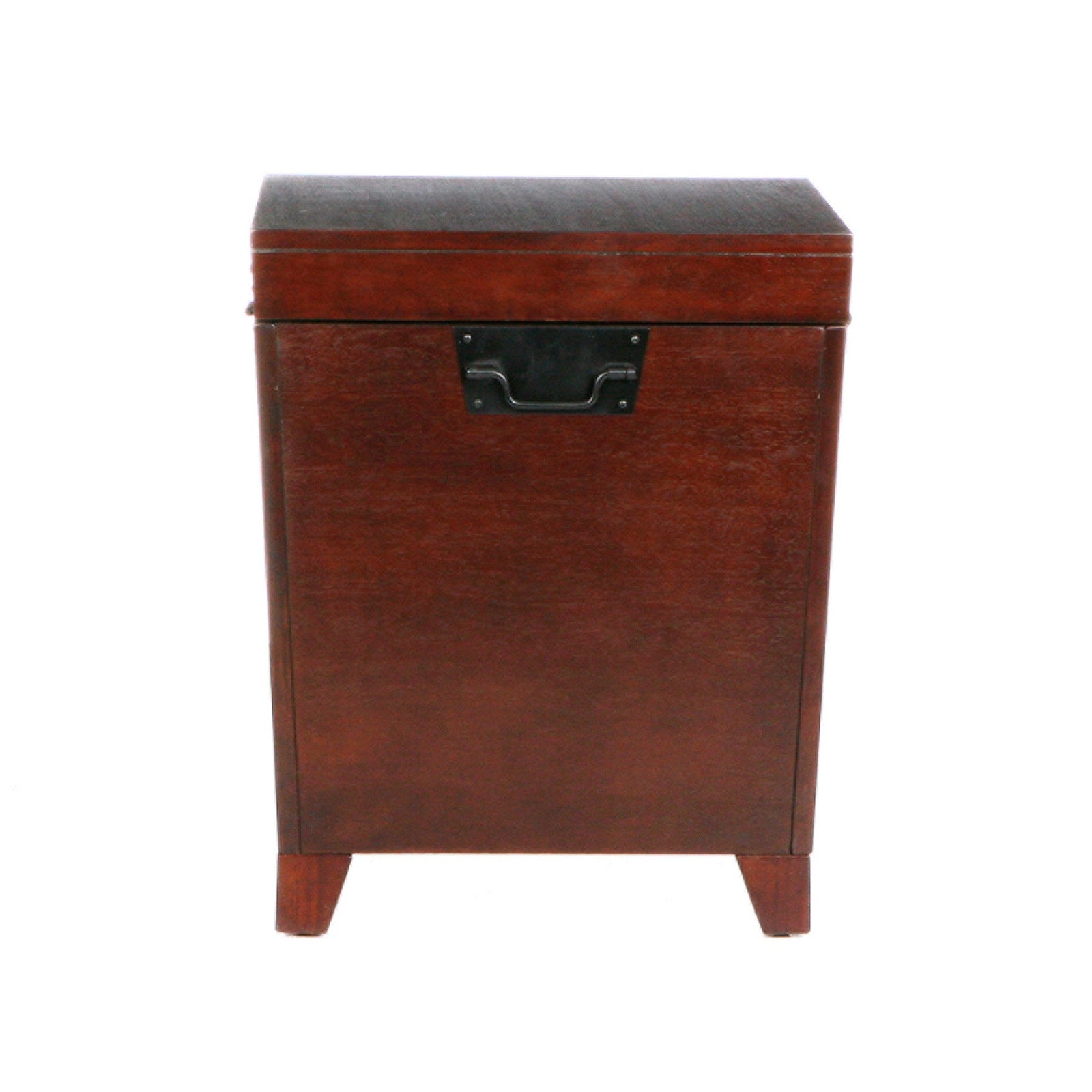 Brown Solid Wood Square End Table 24"