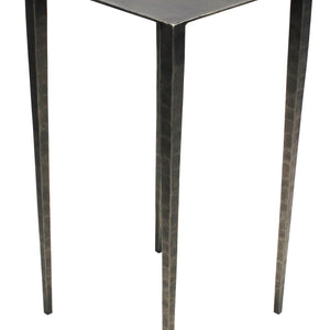 24" Nickel Iron Square End Table