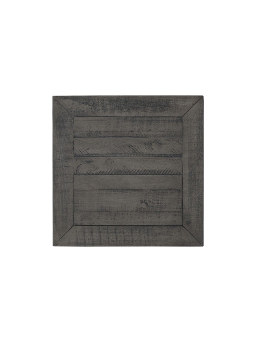 24" White and Grey Solid Wood End Table With Drawer And Shelf