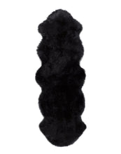 Black Double Sheepskin Area Rug - 24