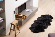 Black Double Sheepskin Area Rug - 24