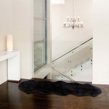 Black Double Sheepskin Area Rug - 24