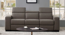 Charcoal Mid-Century Polyester Fabric Love Seat